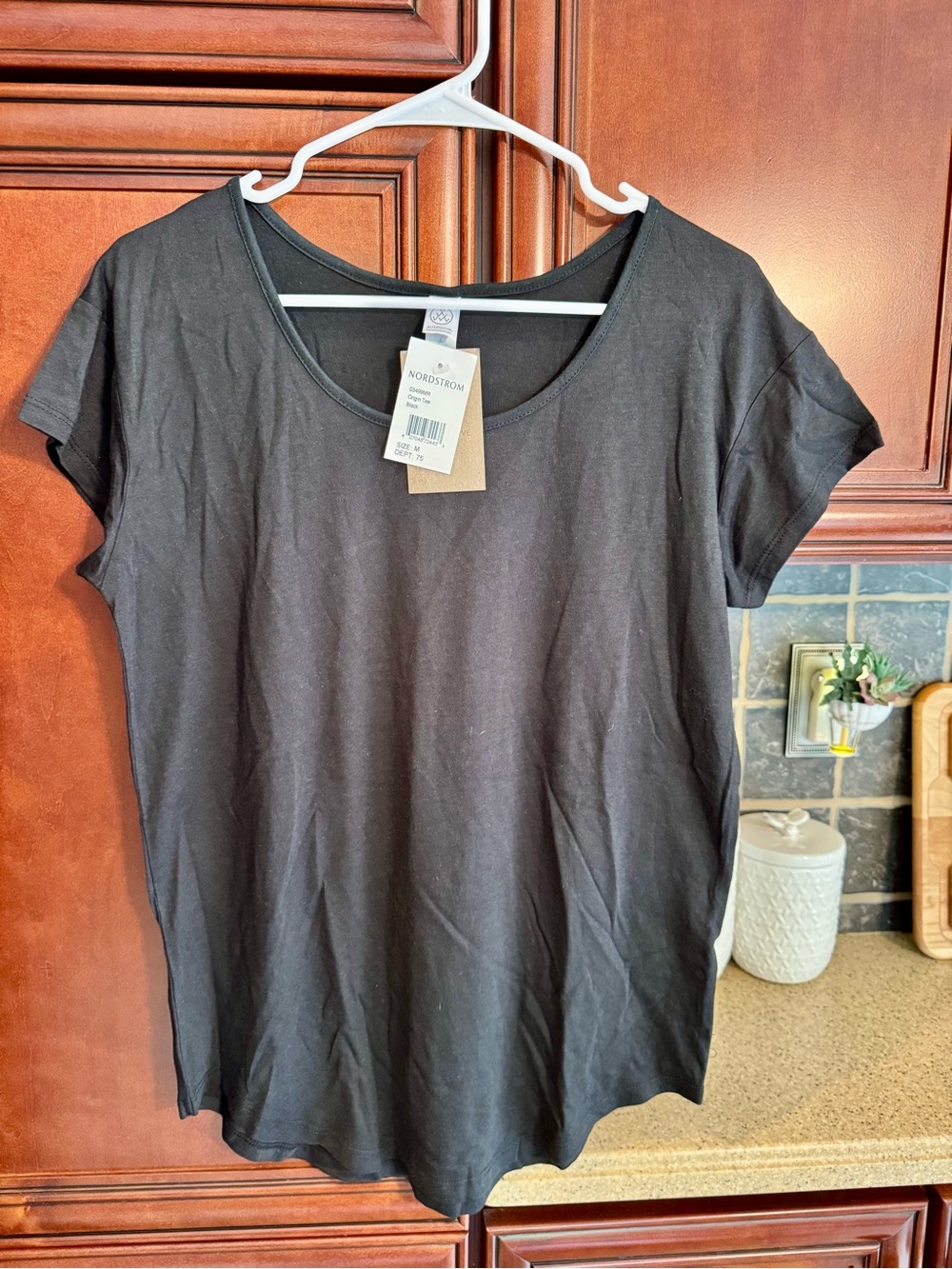 Alternative Black Short Sleeve Scoop Neck Tee